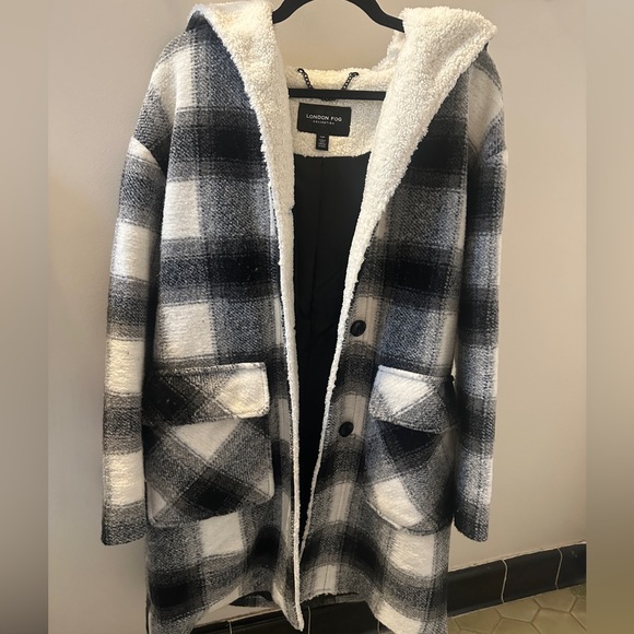 London Fog - fall plaid coat - Picture 2 of 5